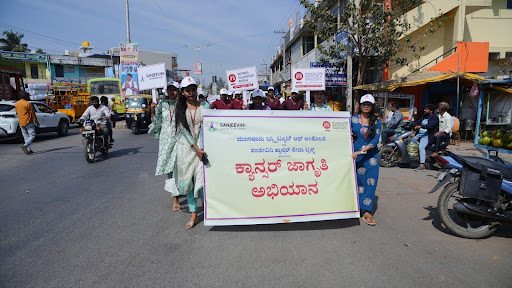 M.I.O. Takes the Battle Against Cancer to Ranebennur's Streets: A Rally Powered by Drums, Data, and Community