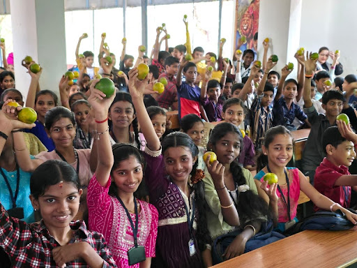 Oranges, Pledges, and Life Lessons: M.I.O.'s Healthy Hero Program Lights Up Sri Vidyavilasa School, Polali